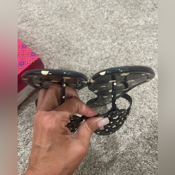 Tory Burch Miller patent Navy polka dot size 9.5 - Picture 5 of 10